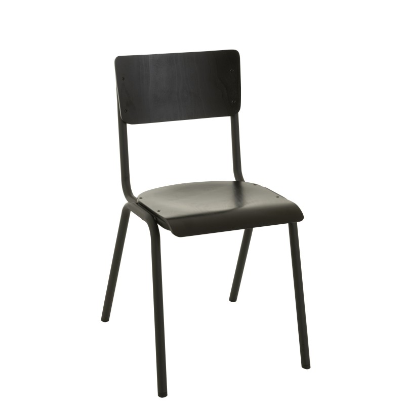 Silla ajustable de terciopelo negro 52x43x82 cm Silla ajustable de terciopelo negro 52x43x82 cm