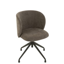 chair rotating textil drk grey