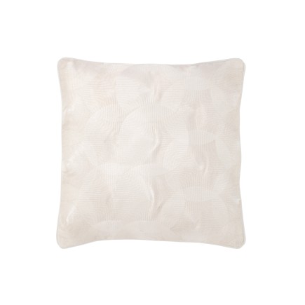 Cuscino quadrato in tessuto beige 45x45x10 cm