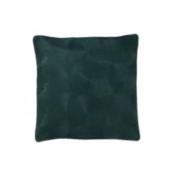 Coussin carré en textile vert 45x45x10 cm