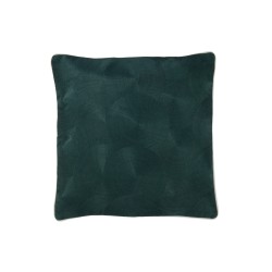 Coussin carré en textile vert 45x45x10 cm