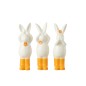 Lapin en porcelaine multicolore 7x6x19.5 cm Lapin en porcelaine multicolore 7x6x19.5 cm