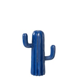 CACTUS POLYRESIN BLUE SMALL