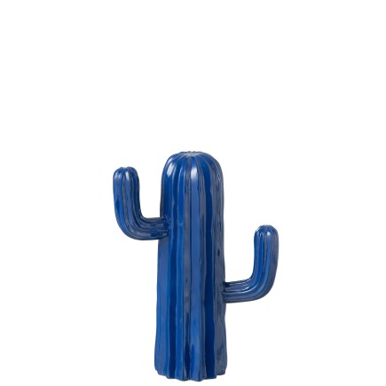 CACTUS POLYRESIN BLUE SMALL