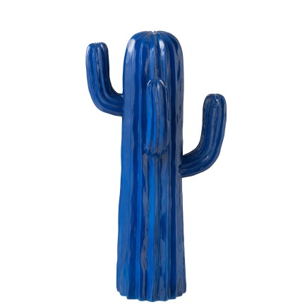 CACTUS POLYRESIN BLUE LARGE