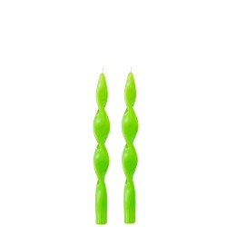 B2 CANDLE TWISTED GREEN S-3H