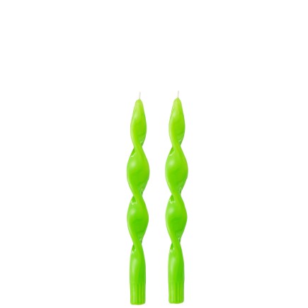 B2 CANDLE TWISTED GREEN S-3H