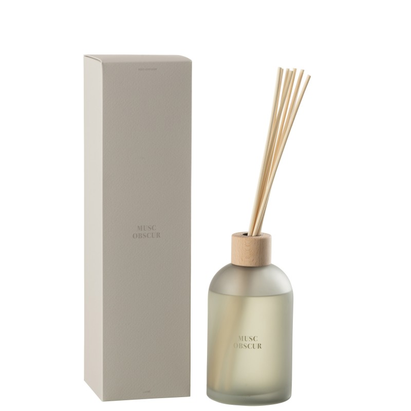 Diffusore di essenze «Musc Obscur» 500ml in vetro 9.5x9.5x35.5 cm
