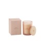 Bougie senteur «Rose Rêveuse» 38h en paraffine jaune 8.5x8.5x12.5 cm