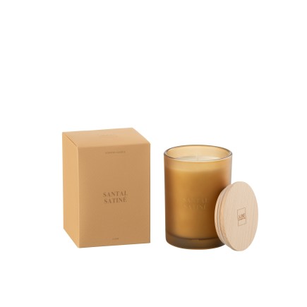 BOUGIE SENT SANTAL SATINÉ-45H