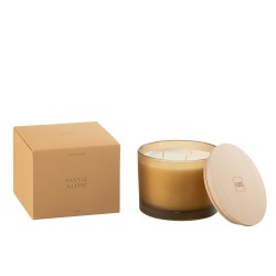 BOUGIE SENT SANTAL SATINÉ-30H