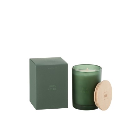 Vela perfumada «Bosque Helado» 38h en parafina 8.5x8.5x12.5 cm