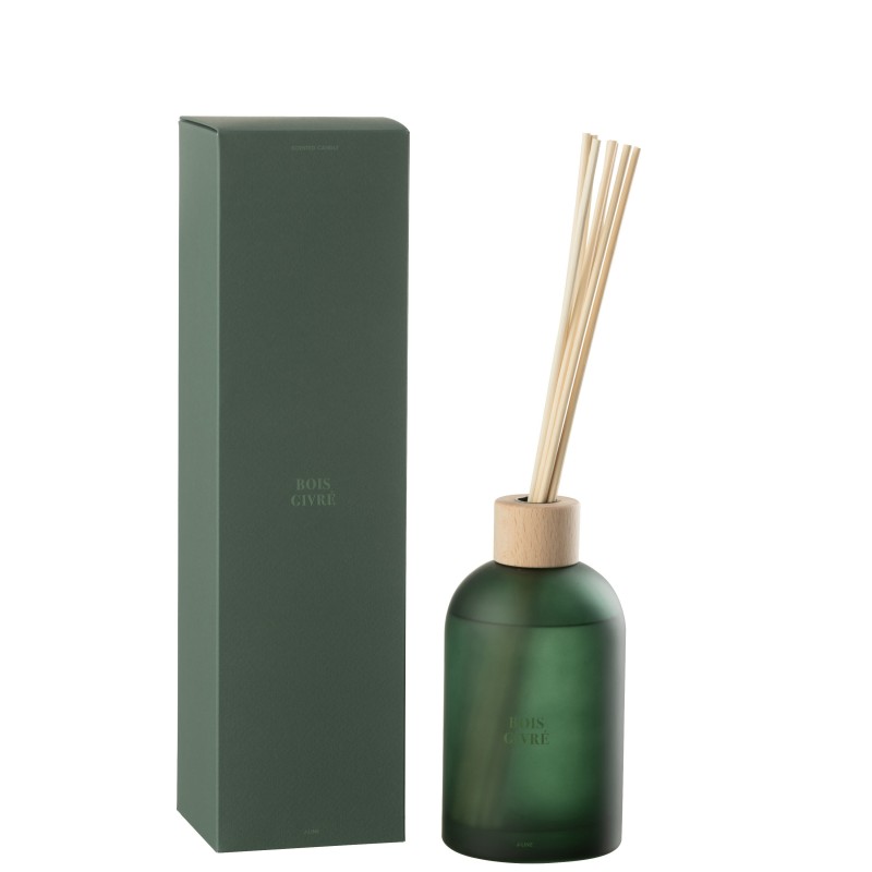 Diffuseur d’accords essentiels 500ml en verre 9.5x9.5x35.5 cm Diffuseur d’accords essentiels 500ml en verre 9.5x9.5x35.5 cm
