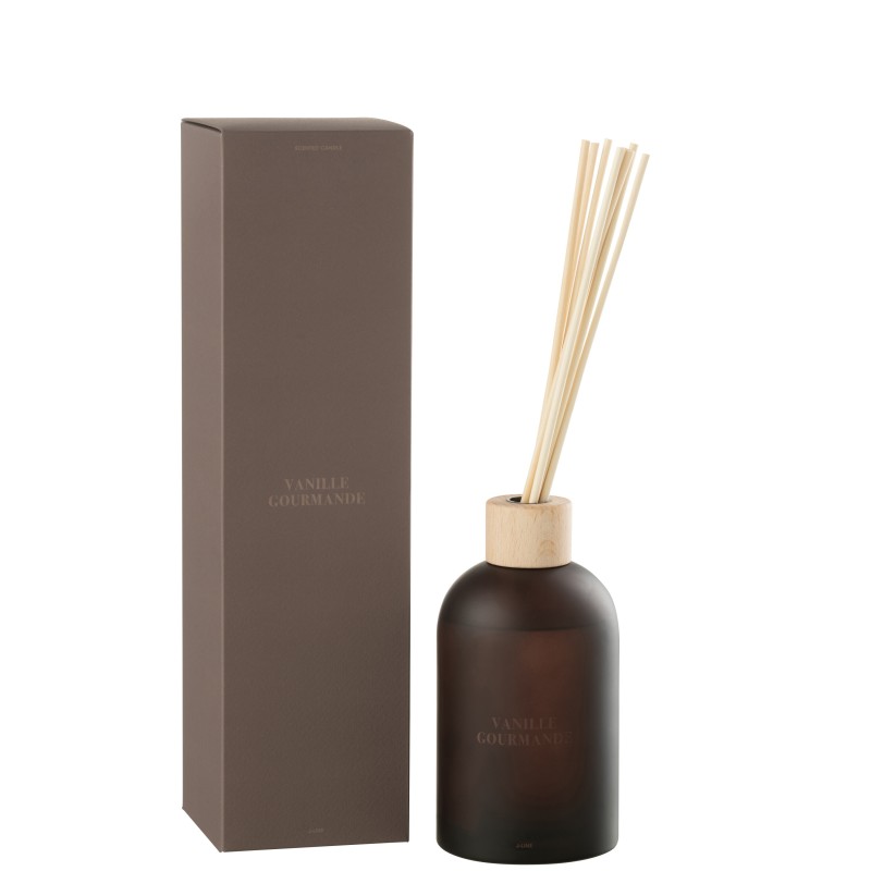 Difusor de esencias «Vainilla Gourmande» 500ml vidrio 9.5x9.5x35.5 cm