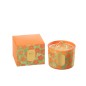 SC CANDLE FLOWERS ORA/GR S-30H