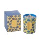 SC CANDLE FLOWERS BLU/YE L-70H