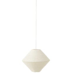 LAMPE SUSP SOUCOU RAFFIA BLC L