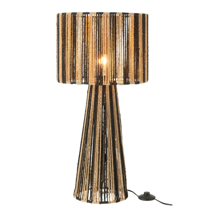 Lampe en cordes marron 36x36x69 cm Lampe en cordes marron 36x36x69 cm