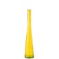 Jarrón alto de vidrio amarillo 18x18x100 cm