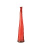 Vase haut en verre rouge 18x18x100 cm