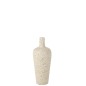 Vase en ciment blanc 25x25x60 cm
