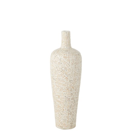 VASE LAUWRA CIMENT BLANC M