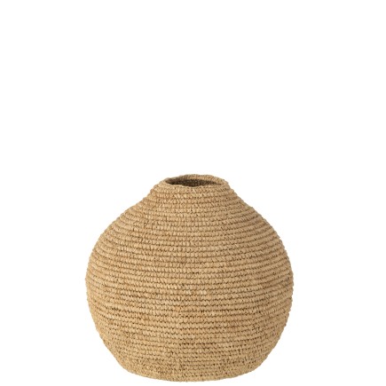 VASE ROND HERBE NAT