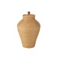 Vase avec couvercle en rotin naturel 50x50x70 cm