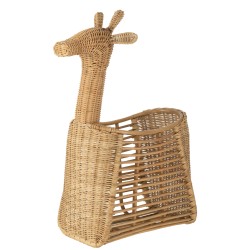 PANIER GIRAFE ROTIN NAT
