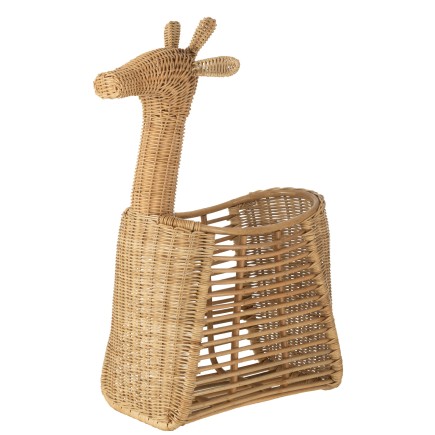 PANIER GIRAFE ROTIN NAT