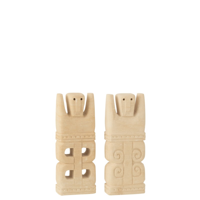Statues Marie Pierre en pierre naturel 9x5x24 cm assortiment de 2 Statues Marie Pierre en pierre naturel 9x5x24 cm assortiment de 2