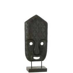 MASQUE/PIED BOIS NOIR L