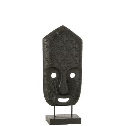 MASQUE/PIED BOIS NOIR L