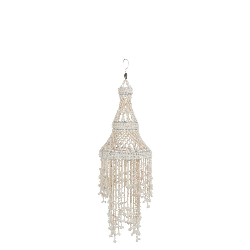 Suspension en coquillage blanc 20x20x70 cm Suspension en coquillage blanc 20x20x70 cm