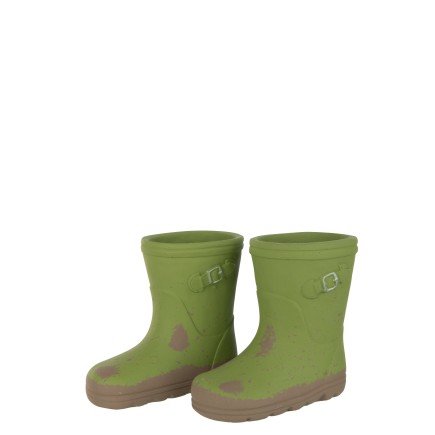 Cache-pot botte en ciment vert 22x11x20 cm assortiment de 2