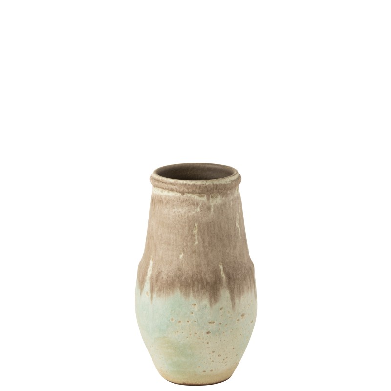 Vase en céramique grise 25x25x47 cm Vase en céramique grise 25x25x47 cm