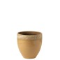 Vase en céramique brun clair 26x36x35 cm