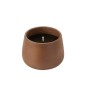 Bougie extérieure 31h en céramique marron 18x18x13.5 cm Bougie extérieure 31h en céramique marron 18x18x13.5 cm