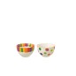 Caja de tazas y platillos de porcelana multicolor 10.6x10.6x6.5 cm