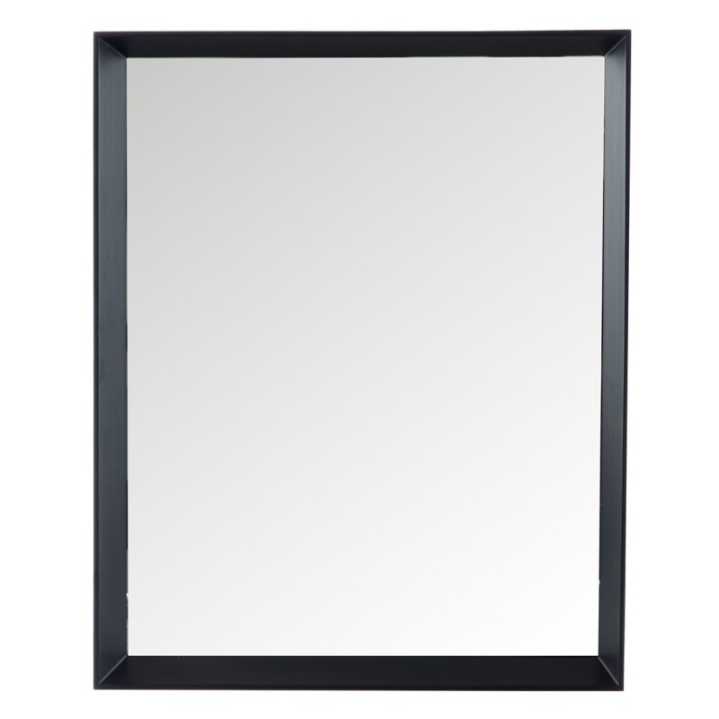 miroir rect mdf/verre noir