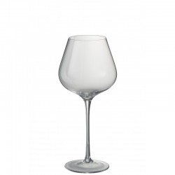 Vaso de vino de cristal transparente de 24.5 cm de altura