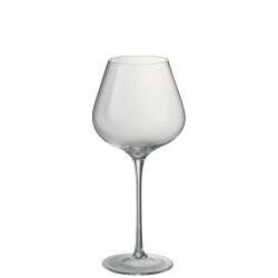 Vaso de vino de cristal transparente de 24.5 cm de altura