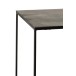 Set de 2 tables gigognes en aluminium noir 40x40x120.5 cm Set de 2 tables gigognes en aluminium noir 40x40x120.5 cm