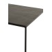 Set de 2 tables gigognes en aluminium noir 40x40x120.5 cm Set de 2 tables gigognes en aluminium noir 40x40x120.5 cm