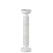 Bougeoir colonne en résine blanc