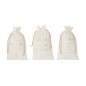 Conjunto de 3 bolsas de Navidad de tela blanca de 30x1x50 cm Conjunto de 3 bolsas de Navidad de tela blanca de 30x1x50 cm
