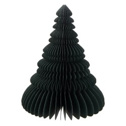 Albero di Natale pieghevole in carta verde 19x19x24 cm