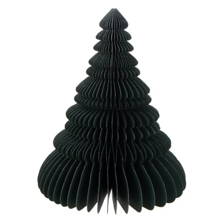 Árbol de Navidad plegable de papel verde 19x19x24 cm