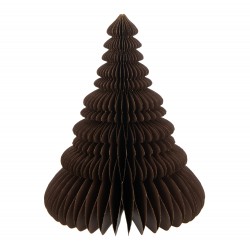 Árbol de Navidad plegable de papel marrón 24x24x30 cm