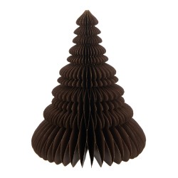 Sapin de Noël pliant en Papier marron 19x19x24 cm